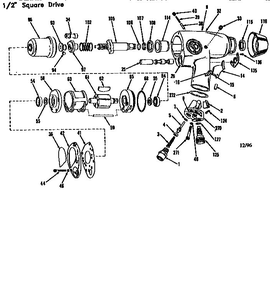 Diagram Diagram and Parts List for CP-746  Chicago Pneumatic Wrench
